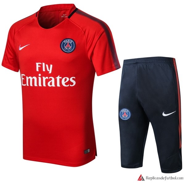 Camiseta Entrenamiento Paris Saint Germain Conjunto Completo 2017-2018 Rojo
